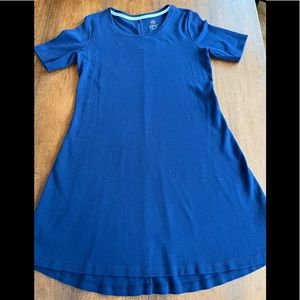 Isaac Mizrahi Pima Cotton, Navy T-shirt Dress, size M